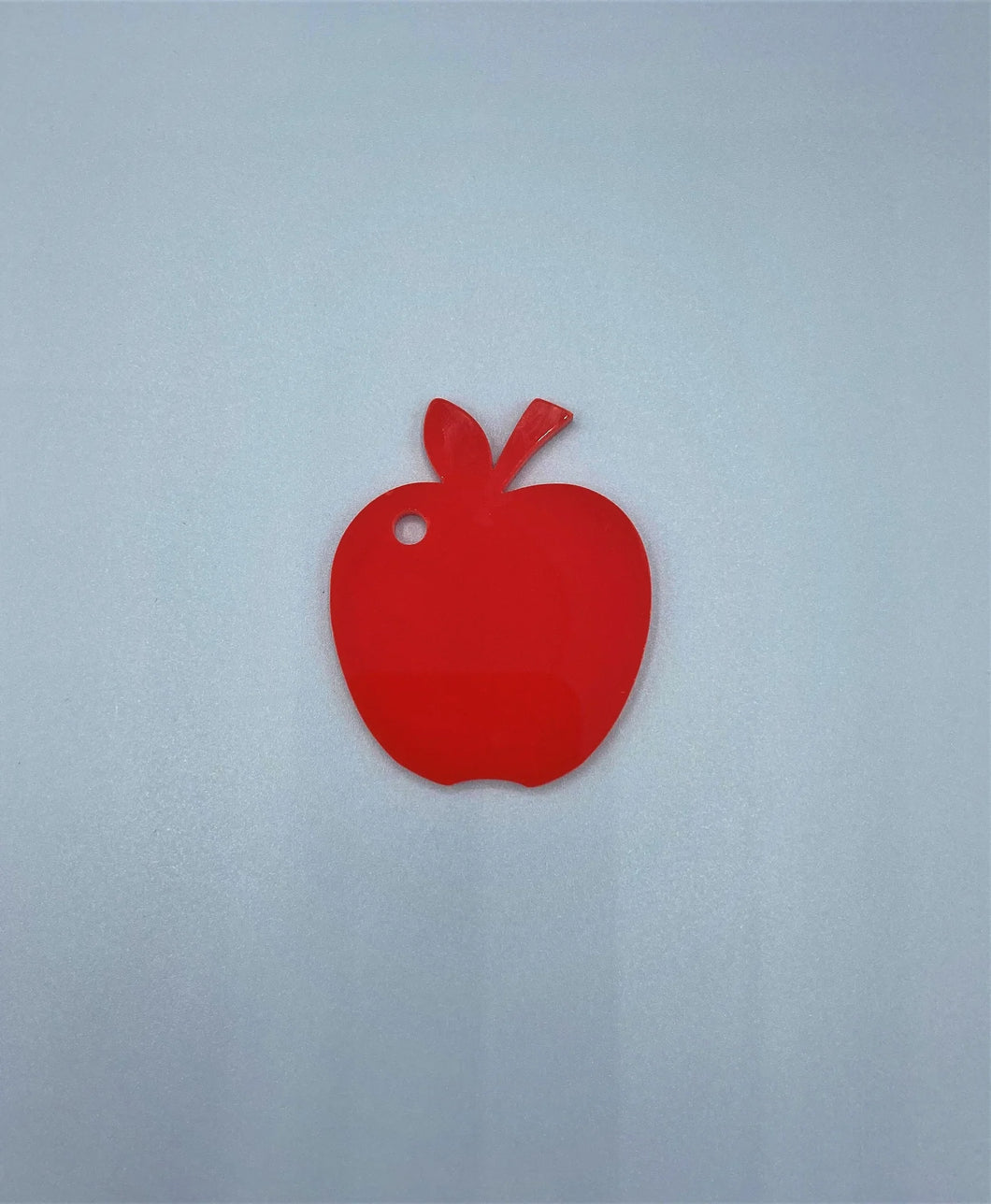 Special Offer Pack of ten Red apple shaped keyring blank
