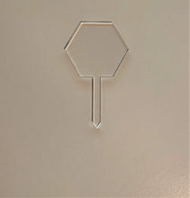 Load image into Gallery viewer, Hexagon Shaped Cake Topper Blank