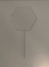 Load image into Gallery viewer, Hexagon Shaped Cake Topper Blank