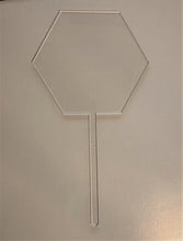 Load image into Gallery viewer, Hexagon Shaped Cake Topper Blank