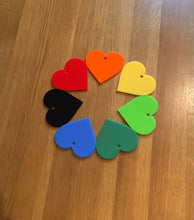 Load image into Gallery viewer, Vertical Acrylic Hanging Heart Bunting