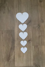 Load image into Gallery viewer, Vertical Acrylic Hanging Heart Bunting