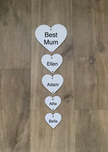 Load image into Gallery viewer, Vertical Pastel Acrylic Heart Bunting