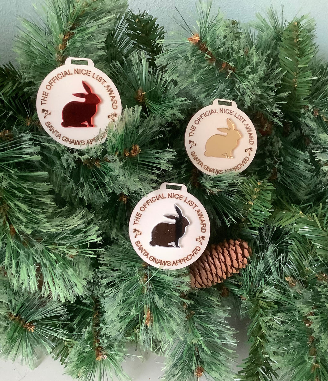 Two layer Nice Rabbit Award Medal blank – Red Beard Woods