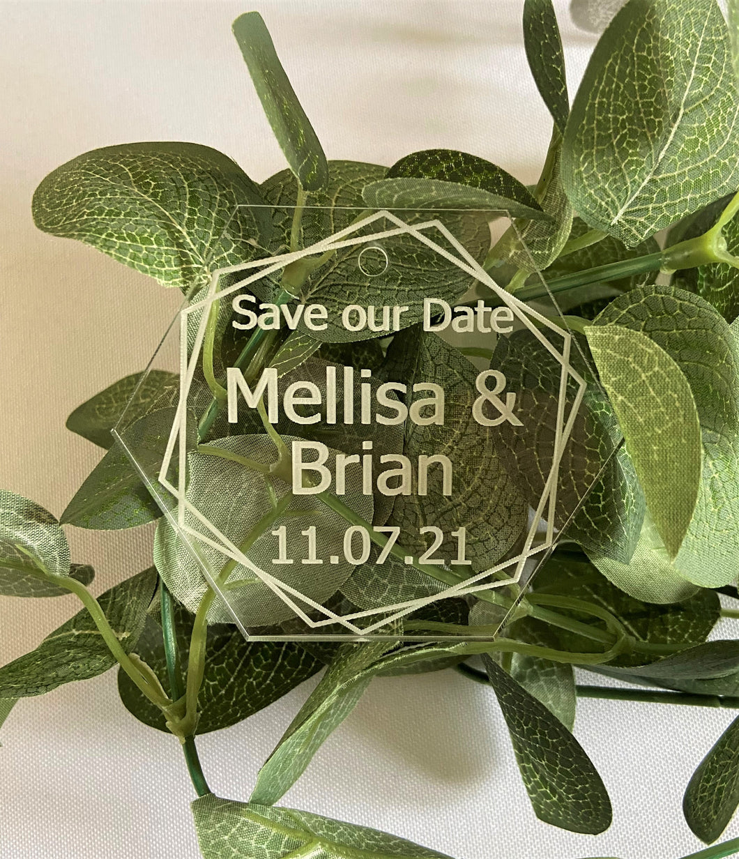 Engraved Save the Date