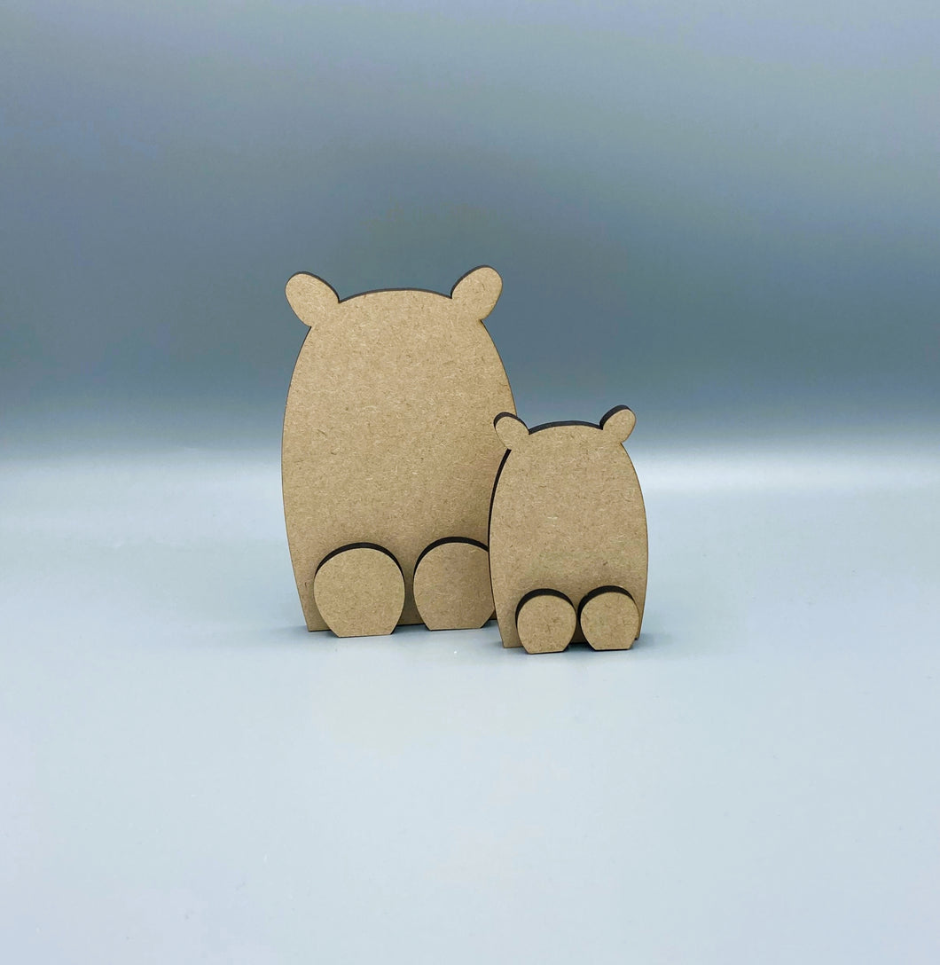 Momma and Baby Bear 6mm MDF Blank