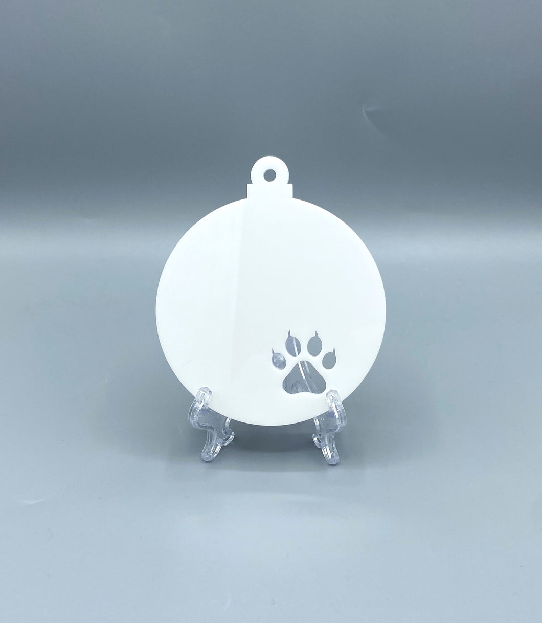 Cat Paw Christmas Bauble Blank