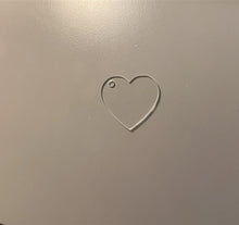 Load image into Gallery viewer, Heart Shaped Blank Version 1 with or without Keyring hole
