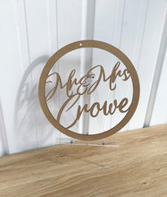 Load image into Gallery viewer, Personalised MDF Name Hoop Blank
