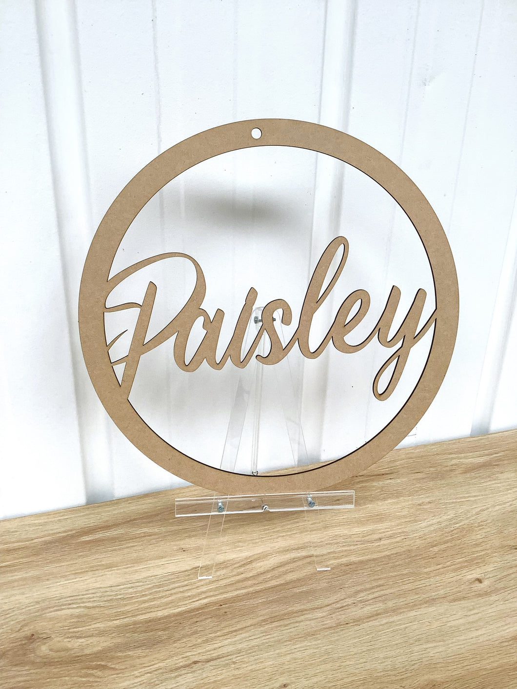 Personalised MDF Name Hoop Blank