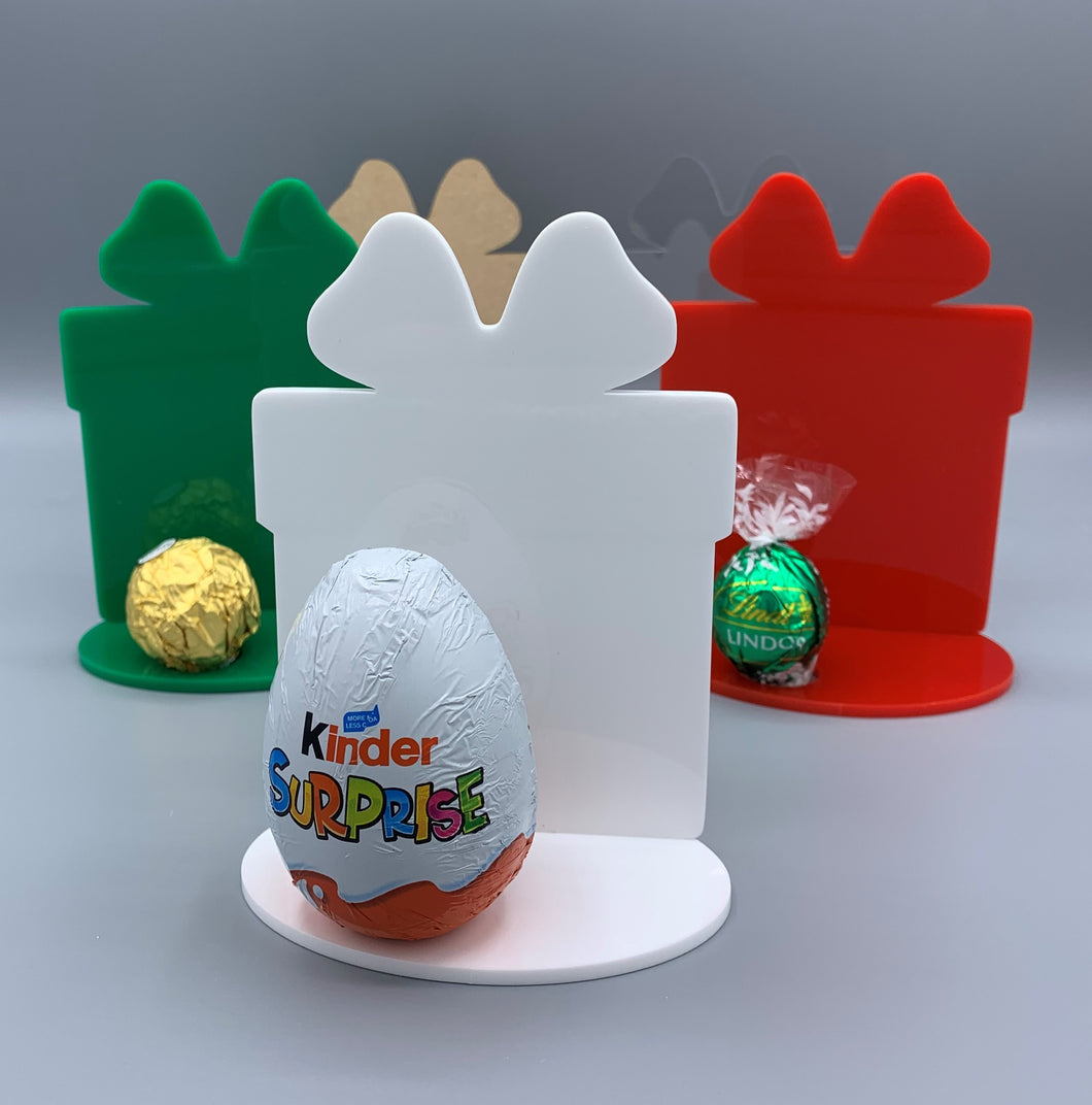 Christmas Present Kinder Egg Holder Craft Blank