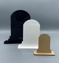 Load image into Gallery viewer, Halloween Tombstone On Stand Craft Blank
