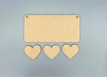 Load image into Gallery viewer, New Baby Hanging Plaque Blank MDF or Acrylic
