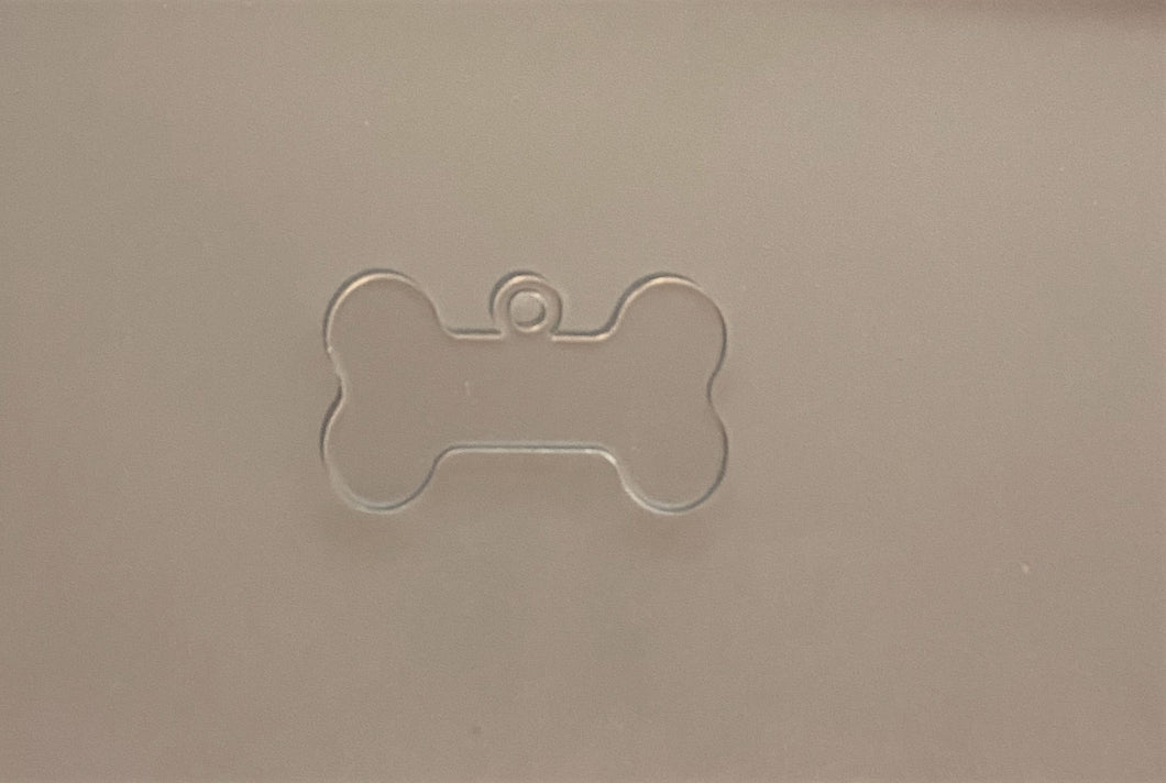 Acrylic Dog Bone Tag