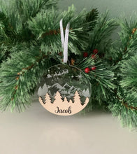 Load image into Gallery viewer, Engraved Santa Scene Bauble Blank
