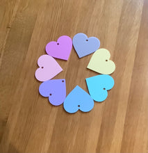 Load image into Gallery viewer, Vertical Pastel Acrylic Heart Bunting
