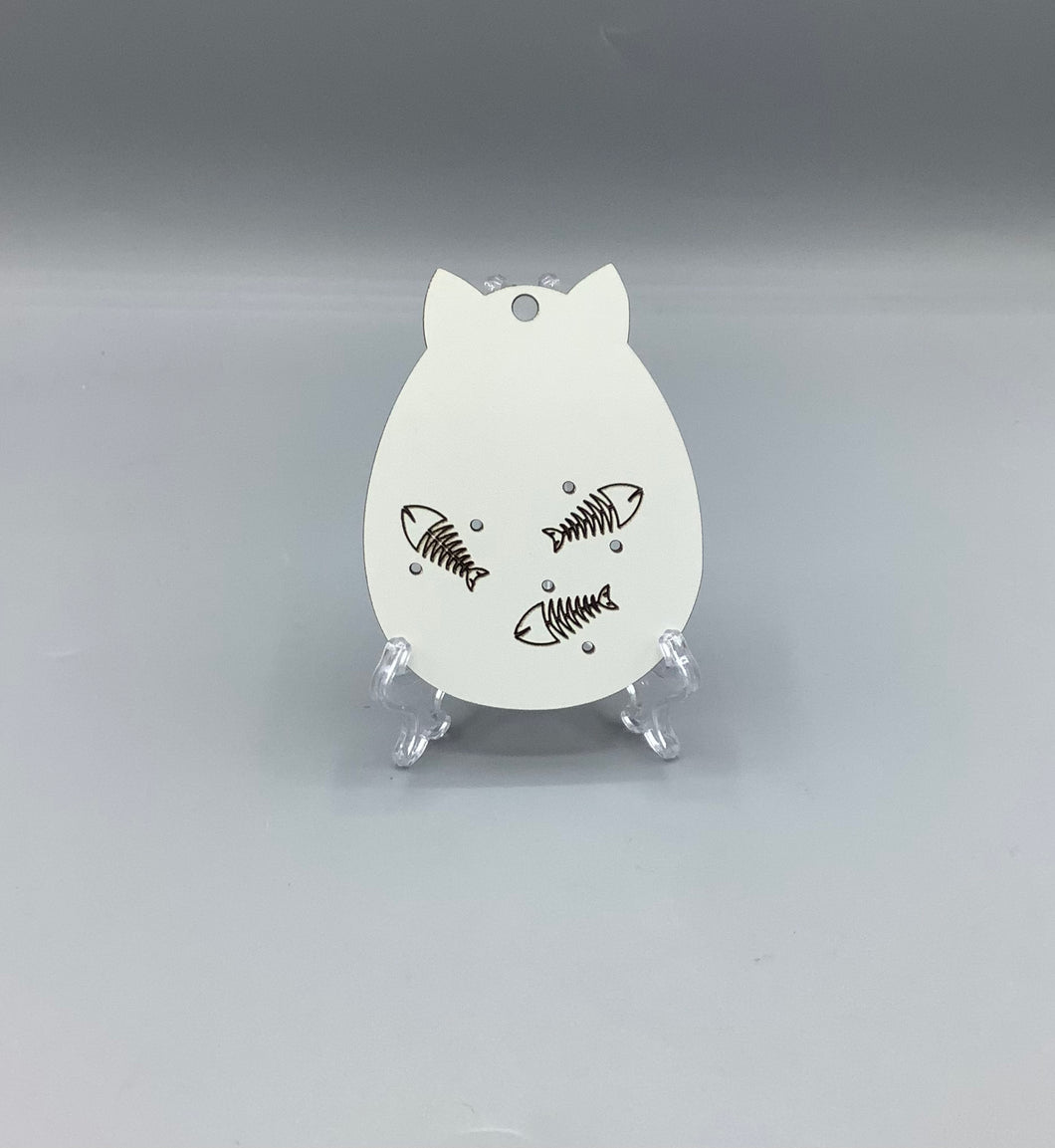 Easter Egg Cat Treat Tag Blank