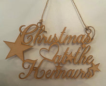 Load image into Gallery viewer, Personalised Christmas Hanging Sign
